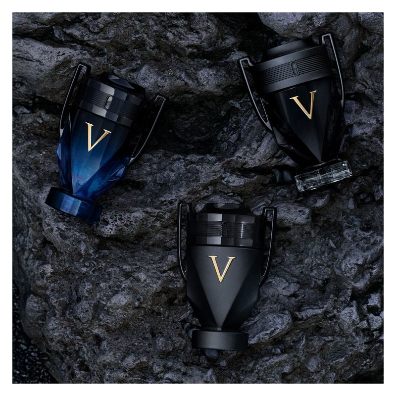 Rabanne Invictus Victory Elixir, Parfum Intense Uomo, 50 ml Spray, Fragranza maschile persistente, Profumo ambrato legnoso e speziato
