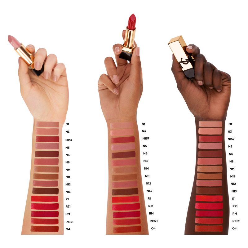 Yves Saint Laurent Rouge Pur Couture, Rossetto Satinato Donna, R1 Le Rouge, 3.8 g, Finish Luminoso e Idratante a Lunga Tenuta, Make-up Labbra Yves Saint Laurent Rouge Pur Couture, Rossetto Satinato Donna, R1 Le Rouge, 3.8 g, Finish Luminoso e Idratante a Lunga Tenuta, Make-up Labbra