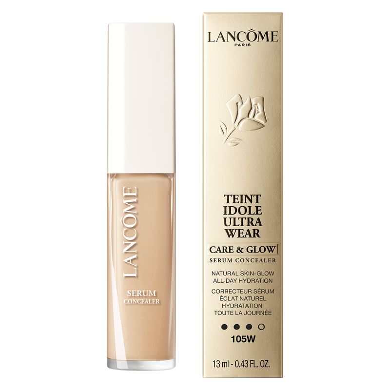 Lancome TEINT IDOLE ULTRA WEAR CARE&GLOW SERUM CONCEALER - CORRETTORE TENUTA 24H – EFFETTO LUMINOSITÀ NATURALE – IDRATAZIONE INTENSA