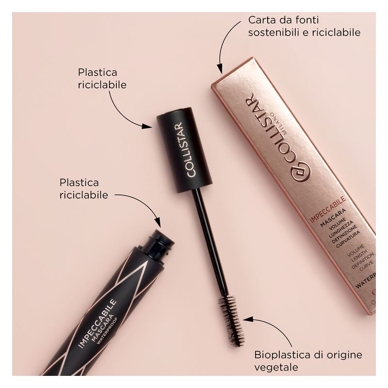 Collistar IMPECCABILE MASCARA WATERPROOF - Volume, Lunghezza, Definzione, Curvatura, Waterproof