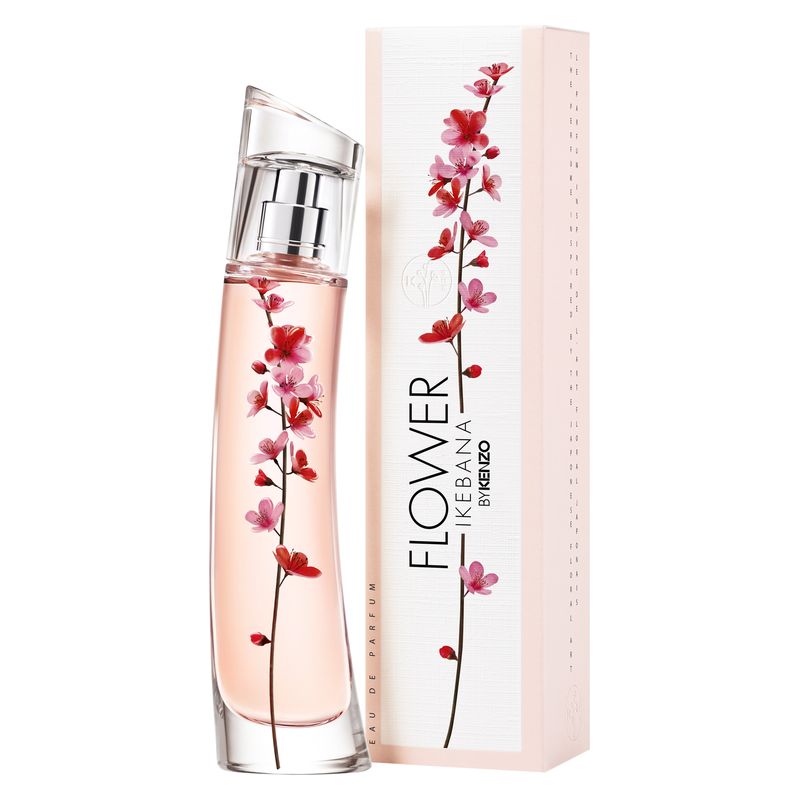 Kenzo Flower Ikebana, Eau de Parfum Donna, 40 ml Spray, Profumo Floreale Legnoso con note di Tè Sobacha, Fiore di Sakura e Sandalo