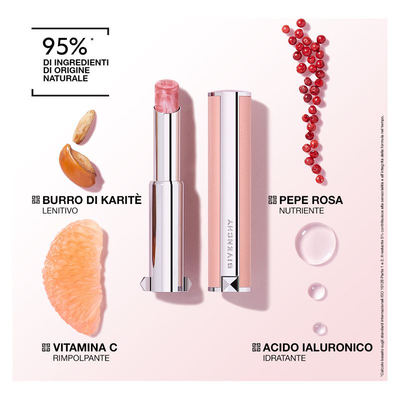 Givenchy Rose Perfecto Lip Balm, Balsamo Labbra Idratante Donna, 2.8 g, 501 Spicy Brown, Effetto Rimpolpante e Idratante 24 ore