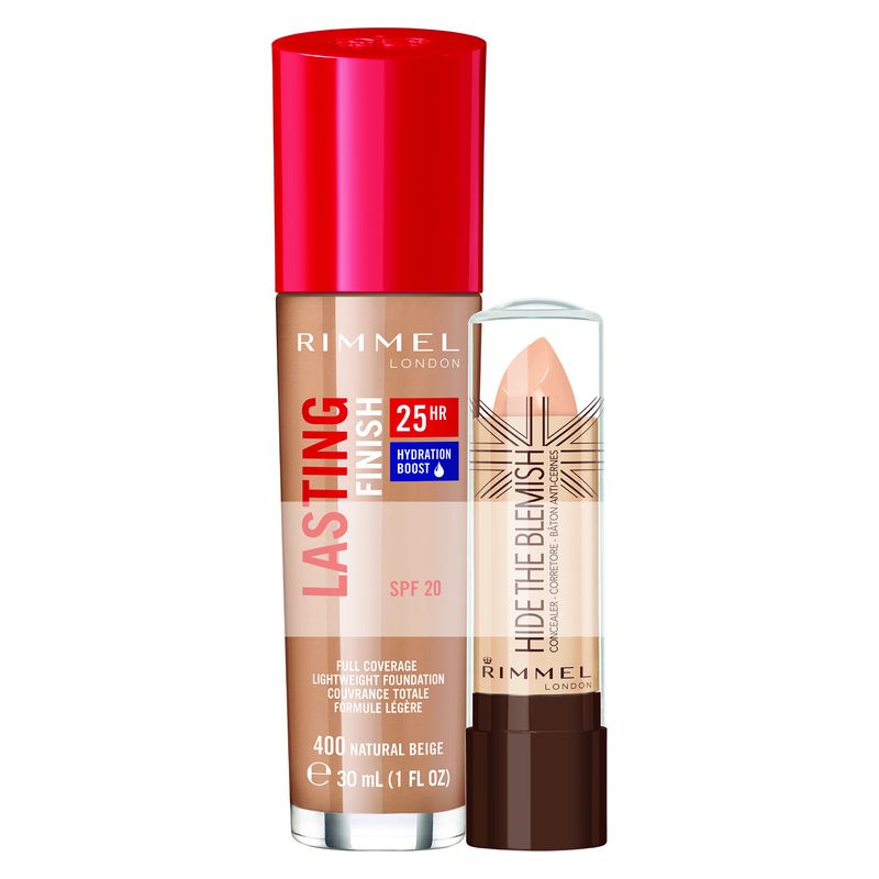 Rimmel Fondotinta Lasting Finish + Correttore Hide The Blemish