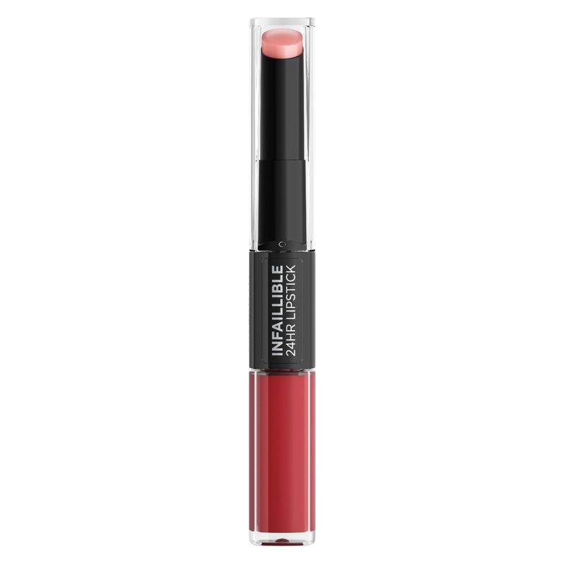 L'Oréal Paris L'oréal Paris Infaillible 24HR Lipstick 501 Timeless Red Rossetto 2 Step Idratante Lunga Tenuta 5,7 gr Stick