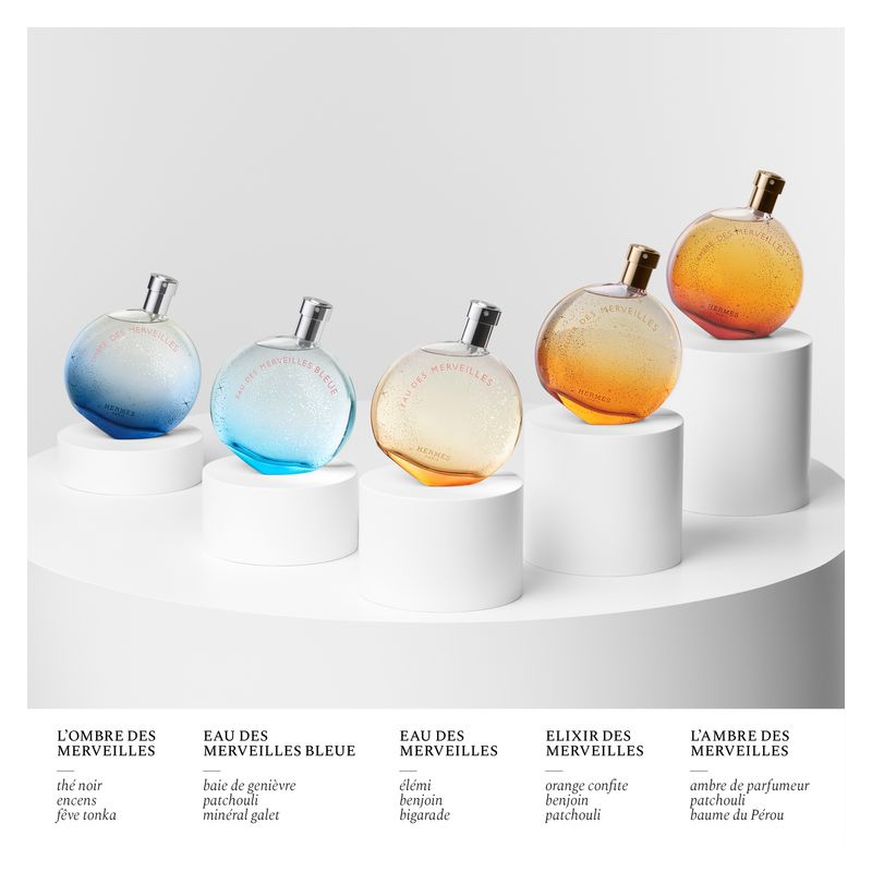 Hermès Eau Des Merveilles Bleue, Eau de Toilette Donna, 30 ml Spray, Profumo Boisé Minerale con Note Acquatiche, Legnose e Patchouli