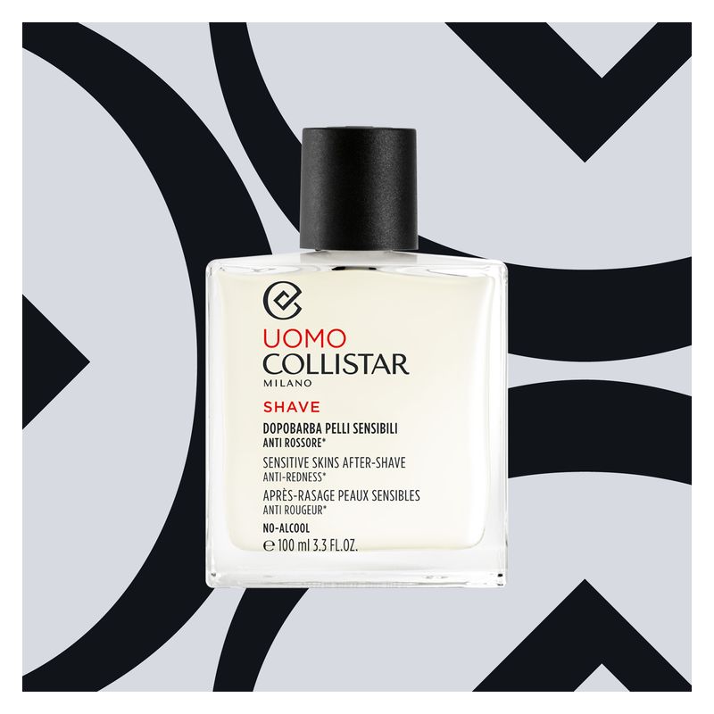 Collistar Uomo Dopobarba Pelli Sensibili, Anti-Rossore Senza Alcool, 100 ml, Trattamento Idratante e Lenitivo post rasatura, Balsamo delicato