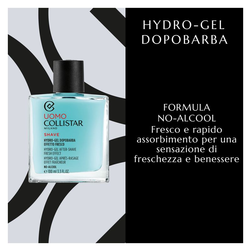 Collistar Uomo Hydro-Gel Dopobarba Effetto Fresco, Dopobarba in Gel Uomo, 100 ml, Lenitivo e Idratante, Senza Alcool, Trattamento post rasatura Collistar Uomo Hydro-Gel Dopobarba Effetto Fresco, Dopobarba in Gel Uomo, 100 ml, Lenitivo e Idratante, Senza Alcool, Trattamento post rasatura