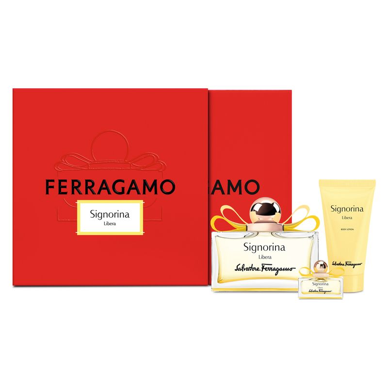 Salvatore Ferragamo Signorina Libera Confezione 100 Ml Eau De Parfum + 50 Ml Body Lotion + 5 Ml Eau De Parfum Miniatura