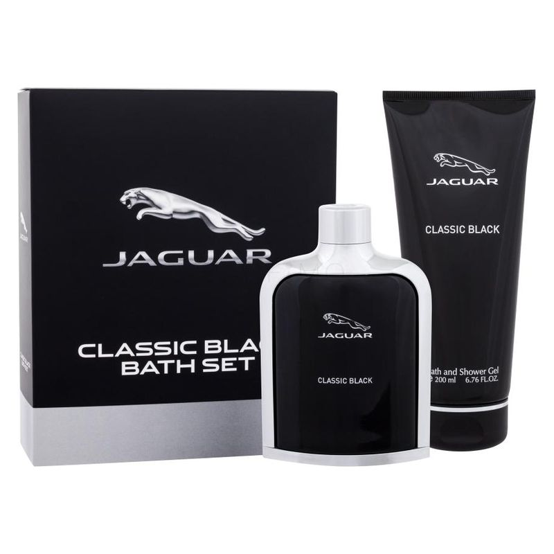 Jaguar Classic Black Set 100 Ml Edt Profumo Uomo Profumo+200 Ml. Bagno & Doccia