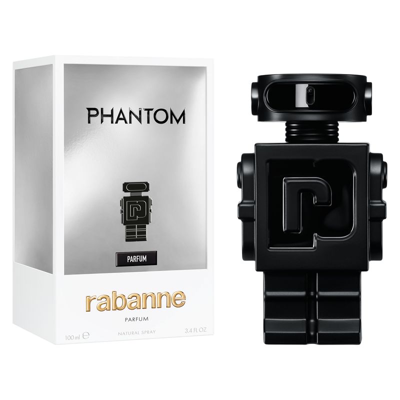 Rabanne Phantom Parfum, Parfum Uomo, 100 ml Spray, Intensa fragranza maschile aromatica e legnosa, Profumo di lunga durata e seducente Rabanne Phantom Parfum, Parfum Uomo, 100 ml Spray, Intensa fragranza maschile aromatica e legnosa, Profumo di lunga durata e seducente