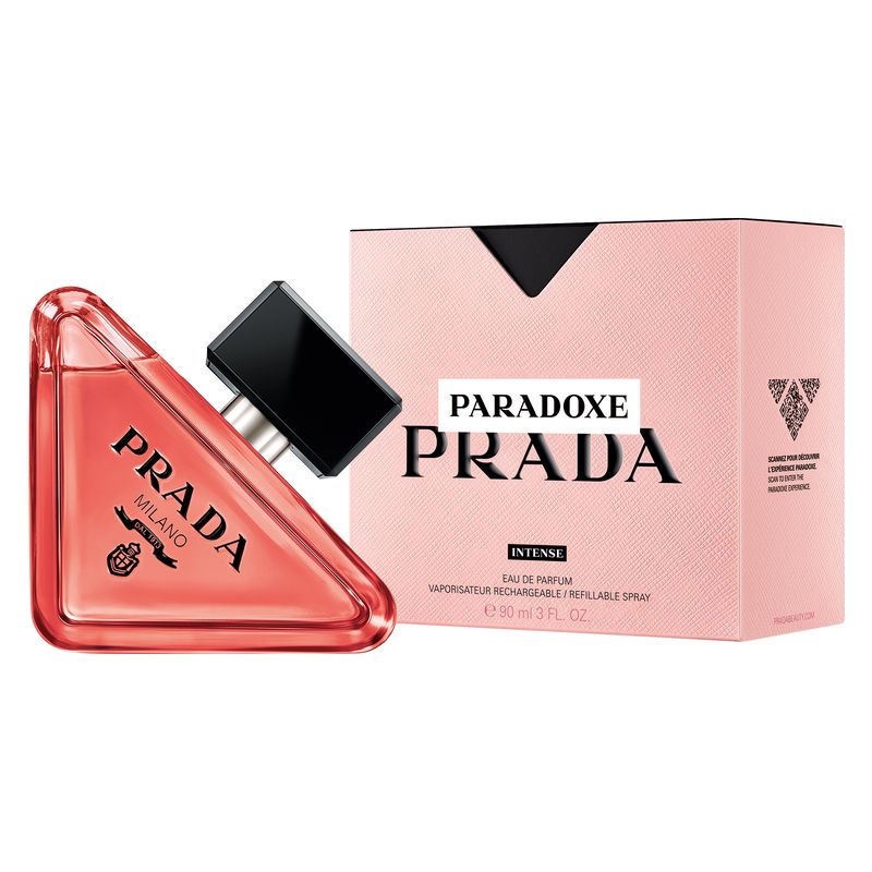 Prada Paradoxe Intense, Eau de Parfum Donna, 90 ml Spray Ricaricabile, Profumo Femminile Intenso, Fragranza Ambrata Floreale Legnosa Prada Paradoxe Intense, Eau de Parfum Donna, 90 ml Spray Ricaricabile, Profumo Femminile Intenso, Fragranza Ambrata Floreale Legnosa