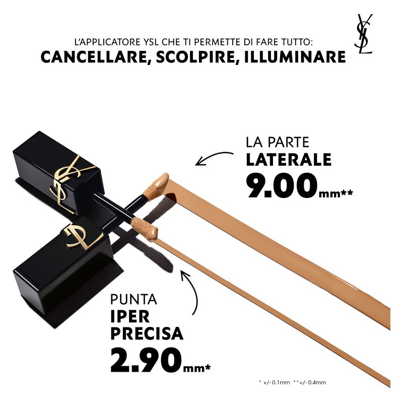 Yves Saint Laurent All Hours Precise Angles Concealer, Correttore Liquido MN7 Medium Neutral, 15 ml, Copertura Totale, Lunga Tenuta 24H, Finish Matte Luminoso