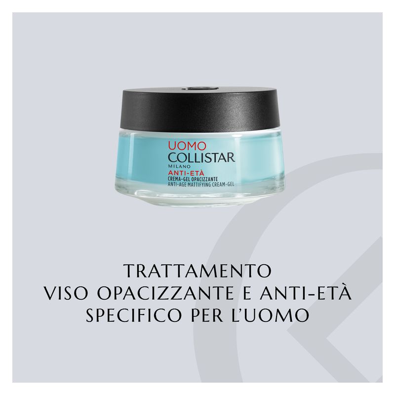 Collistar Uomo Anti-Età Crema-Gel Opacizzante, Trattamento Viso Uomo 50 ml, Anti-lucido e Seboequilibrante per pelle mista e grassa, Riduce rughe Collistar Uomo Anti-Età Crema-Gel Opacizzante, Trattamento Viso Uomo 50 ml, Anti-lucido e Seboequilibrante per pelle mista e grassa, Riduce rughe