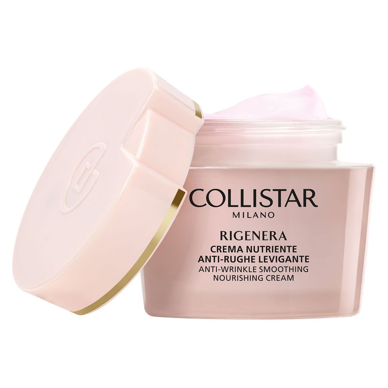 Collistar Rigenera, Crema Nutriente Anti-Rughe Levigante, Viso Donna, 50 ml, Trattamento per Pelli Secche e Disidratate, con Acido Ialuronico