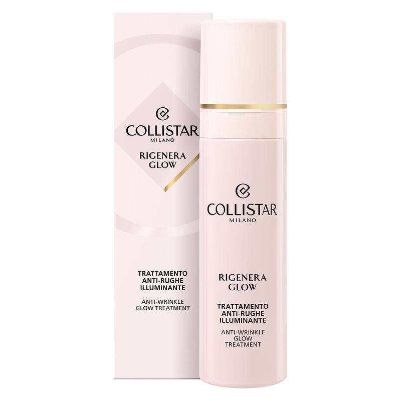 Collistar Rigenera Glow Trattamento Anti-rughe Illuminante, Siero Viso Donna 50 ml, Fluido con Niacinamide e Acido Ialuronico, Pelle Radiosa e Levigata