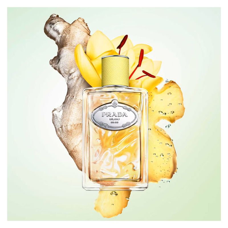 Prada Infusion de Gingembre, Eau de Parfum Unisex, 100 ml Spray, Profumo legnoso agrumato con note di Zenzero, Mandarino Verde e Vetiver Prada Infusion de Gingembre, Eau de Parfum Unisex, 100 ml Spray, Profumo legnoso agrumato con note di Zenzero, Mandarino Verde e Vetiver