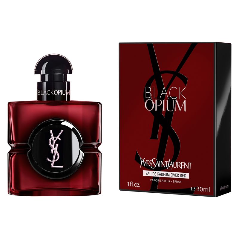 Yves Saint Laurent Black Opium Over Red, Eau de Parfum Donna, 30 ml Spray, Profumo Floreale Gourmand alla Ciliegia, Vaniglia e Caffè Intenso Yves Saint Laurent Black Opium Over Red, Eau de Parfum Donna, 30 ml Spray, Profumo Floreale Gourmand alla Ciliegia, Vaniglia e Caffè Intenso