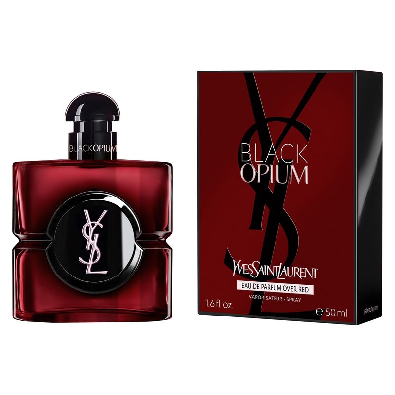 Yves Saint Laurent Black Opium Over Red, Eau de Parfum Donna, 50 ml Spray, Profumo Floreale Fruttato Gourmand con note di Ciliegia, Caffè e Vaniglia Yves Saint Laurent Black Opium Over Red, Eau de Parfum Donna, 50 ml Spray, Profumo Floreale Fruttato Gourmand con note di Ciliegia, Caffè e Vaniglia