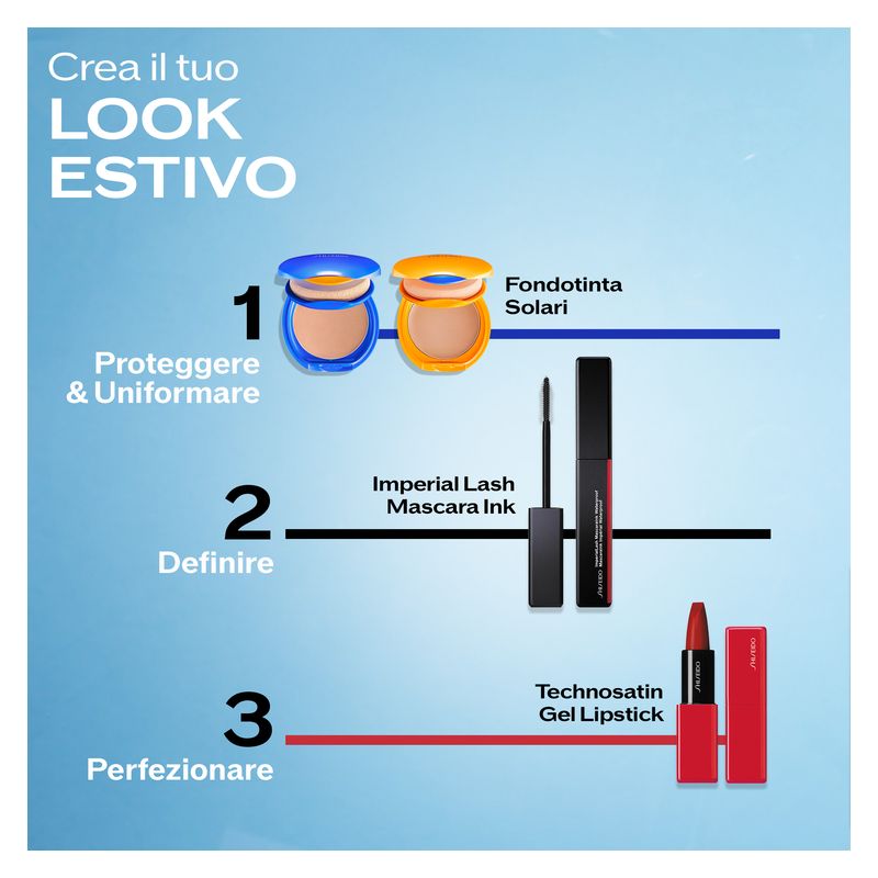 Shiseido Sun Tanning Compact Foundation SPF 10, Fondotinta Compatto Donna, 12 g, Colore Bronze, Copertura Naturale e Finitura Luminosa