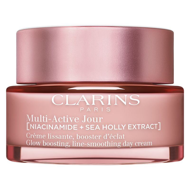 Clarins MULTI-ACTIVE JOUR CRÈME LISSANTE, BOOSTER D'ÉCLAT - Multi-Active Giorno per Pelli Secche