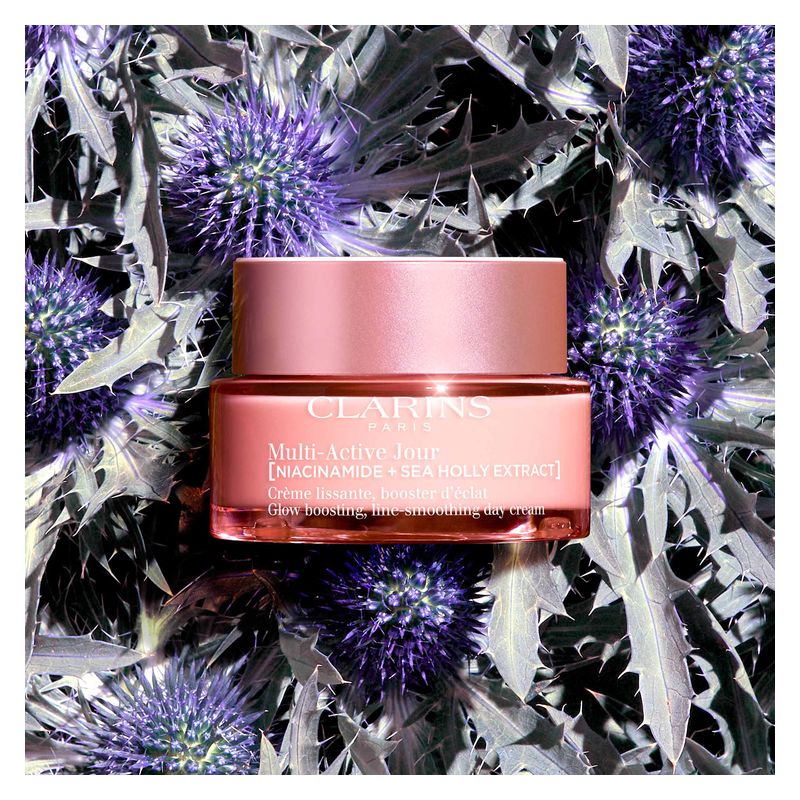 Clarins MULTI-ACTIVE JOUR CRÈME LISSANTE, BOOSTER D'ÉCLAT - Multi-Active Giorno per Pelli Secche