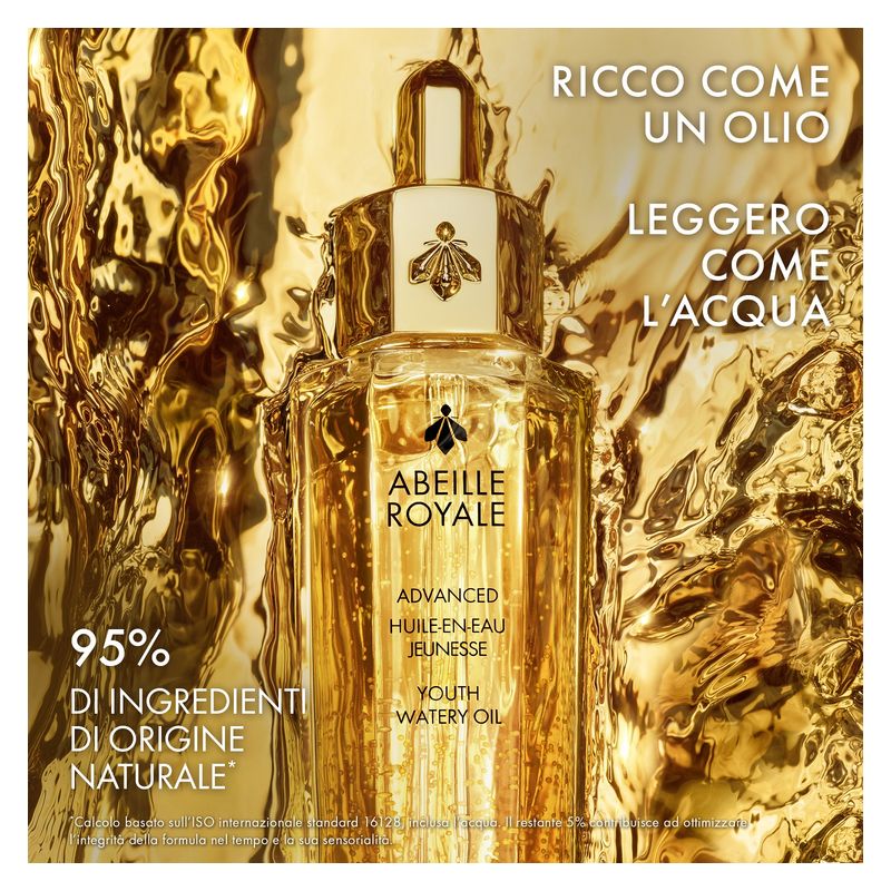 Guerlain ABEILLE ROYALE
ADVANCED YOUTH WATERY OIL - Rimpolpa, leviga e illumina tutti i tipi di pelle