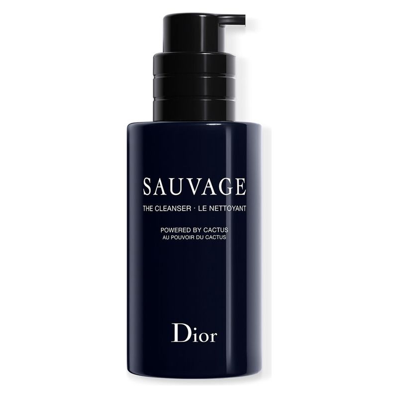 DIOR Sauvage Il Detergente, Detergente Viso Uomo, 125 ml, Purificante con Carbone Nero e Cactus, Non secca la pelle, Skincare Uomo Professionale