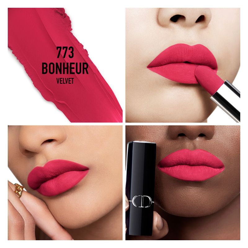 DIOR ROUGE DIOR - Rossetto colore couture – finish velvet e satin – trattamento floreale idratante – lunga tenuta