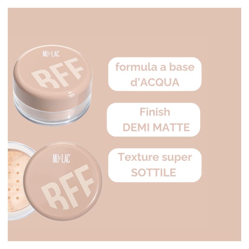 MULAC BFF H2O WEIGHTLESS LOOSE POWDER - CIPRIA PESO ZERO IN POLVERE LIBERA