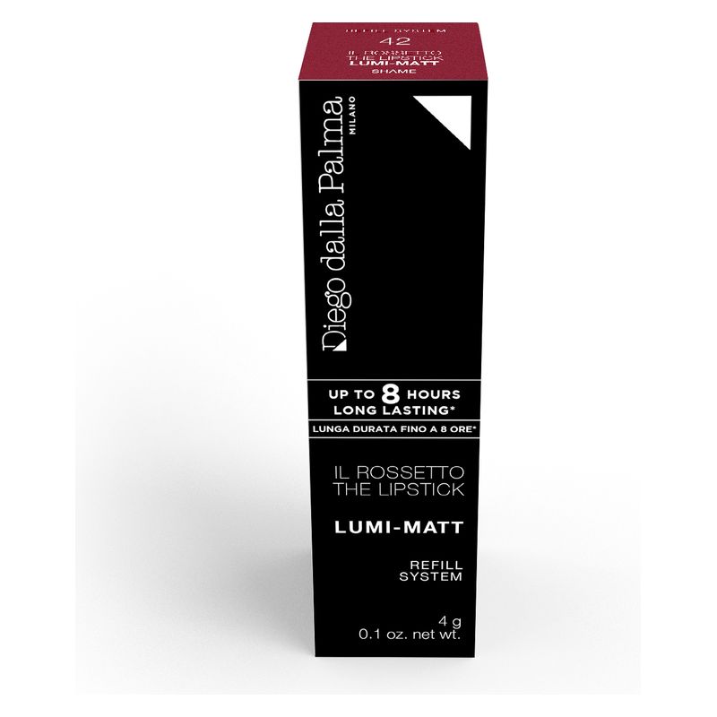 Diego dalla Palma Il Rossetto Lumi-matt Refill System, Rossetto Donna, 42 Shame, 4g, Ricarica, Cremoso e Idratante a Lunga Tenuta