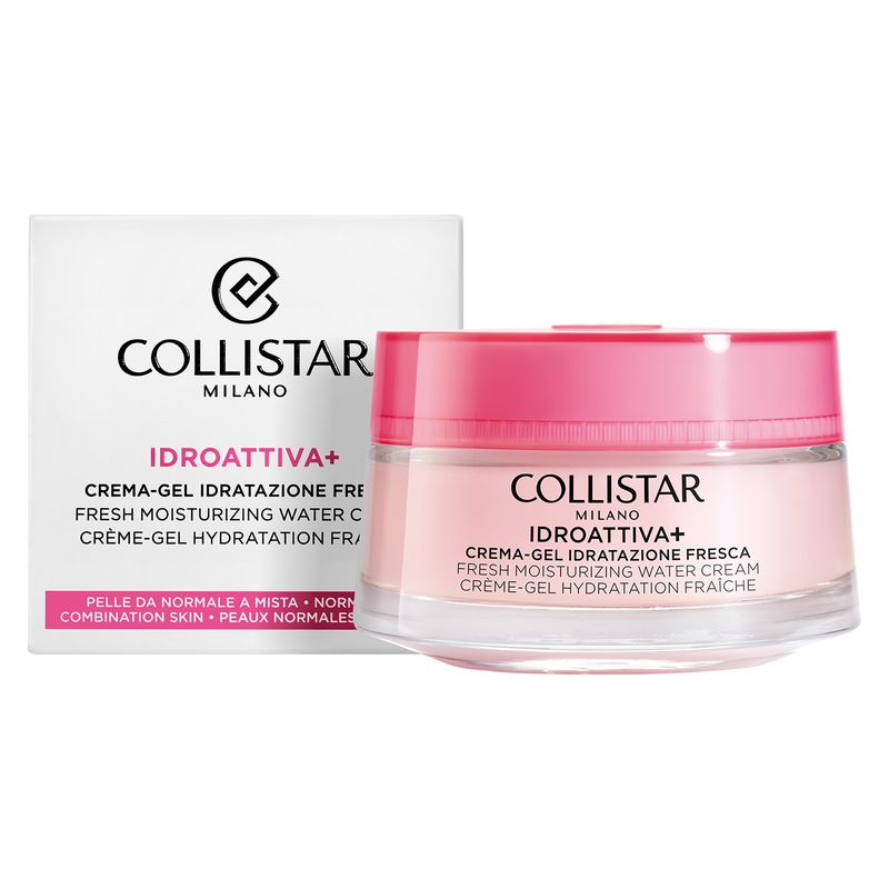 Collistar Idroattiva+ Crema-Gel Idratazione Fresca, Crema Viso Donna per pelli normali e miste, 50 ml, Idratazione 100H, Anti-Inquinamento Detox Collistar Idroattiva+ Crema-Gel Idratazione Fresca, Crema Viso Donna per pelli normali e miste, 50 ml, Idratazione 100H, Anti-Inquinamento Detox