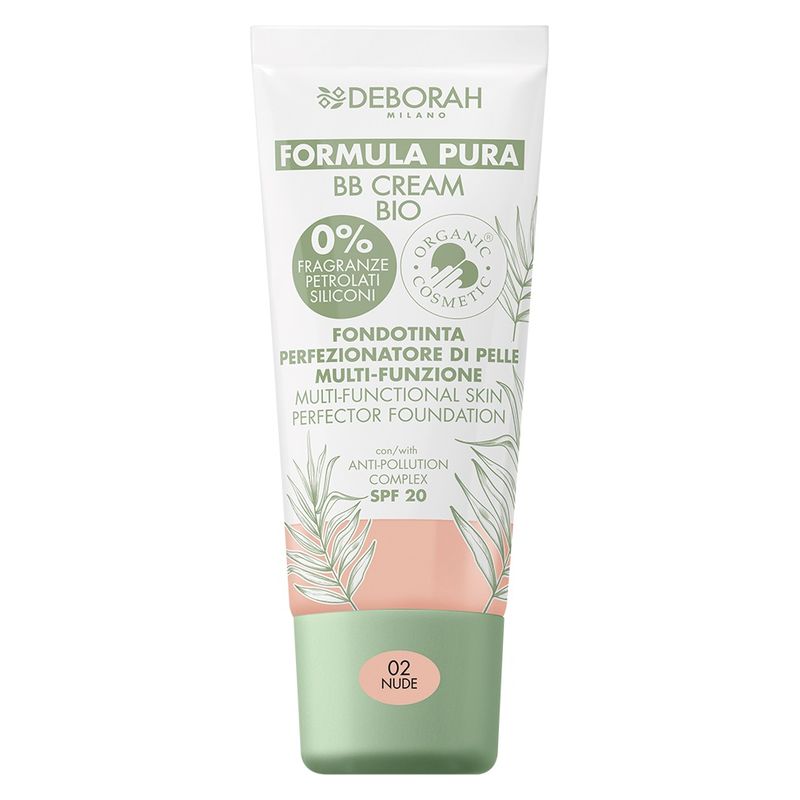 Deborah - FORMULA PURA BB CREAM BIO - FONDOTINTA PERFEZIONATORE DI PELLE MULTI-FUNZIONE Deborah - FORMULA PURA BB CREAM BIO - FONDOTINTA PERFEZIONATORE DI PELLE MULTI-FUNZIONE