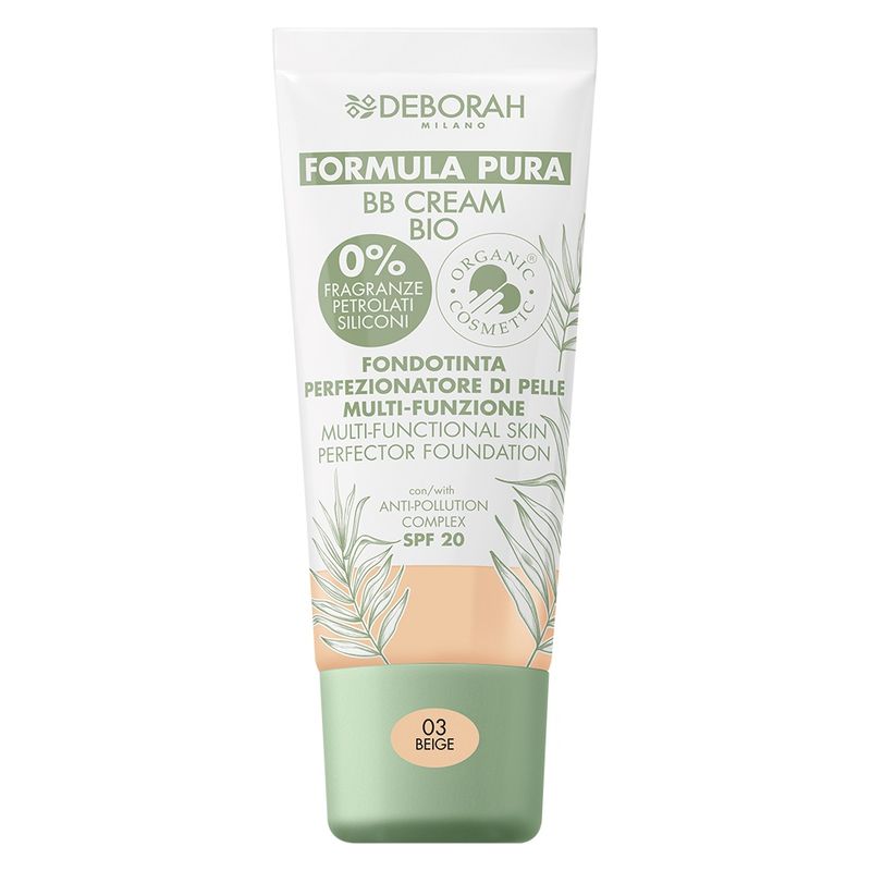 Deborah FORMULA PURA BB CREAM BIO - FONDOTINTA PERFEZIONATORE DI PELLE MULTI-FUNZIONE