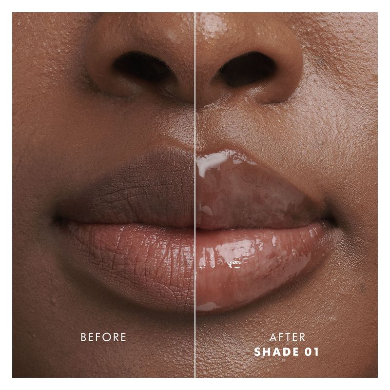 Armani Prisma Glass, Olio In Gloss Labbra Effetto Specchio, 01 Clear Shine, 3.5 ml, Lucidalabbra Volumizzante e Idratante 24H per un finish brillante