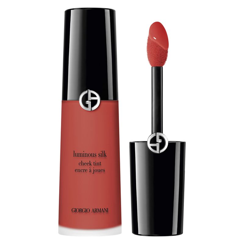 Armani Luminous Silk Cheek Tint, Blush Liquido Donna, 12 ml, 45 Flaming Red, Fard liquido effetto naturale e luminoso, Lunga tenuta Armani Luminous Silk Cheek Tint, Blush Liquido Donna, 12 ml, 45 Flaming Red, Fard liquido effetto naturale e luminoso, Lunga tenuta
