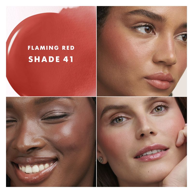 Armani Luminous Silk Cheek Tint, Blush Liquido Donna, 12 ml, 45 Flaming Red, Fard liquido effetto naturale e luminoso, Lunga tenuta Armani Luminous Silk Cheek Tint, Blush Liquido Donna, 12 ml, 45 Flaming Red, Fard liquido effetto naturale e luminoso, Lunga tenuta