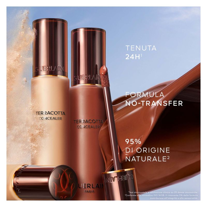 Guerlain Terracotta Concealer, Correttore Liquido Lunga Tenuta, 6N Neutral, 11,5 ml, Coprenza Modulabile, Effetto Seconda Pelle e Finish Luminoso Guerlain Terracotta Concealer, Correttore Liquido Lunga Tenuta, 6N Neutral, 11,5 ml, Coprenza Modulabile, Effetto Seconda Pelle e Finish Luminoso