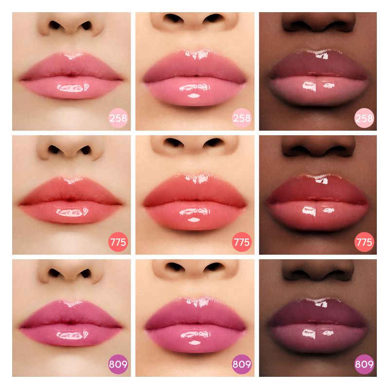 Guerlain KissKiss Bee Glow Oil, Olio Labbra Colorato Donna, 775 Poppy Glow, 9,5 ml, Idratante e Rimpolpante, Lucidalabbra con Miele