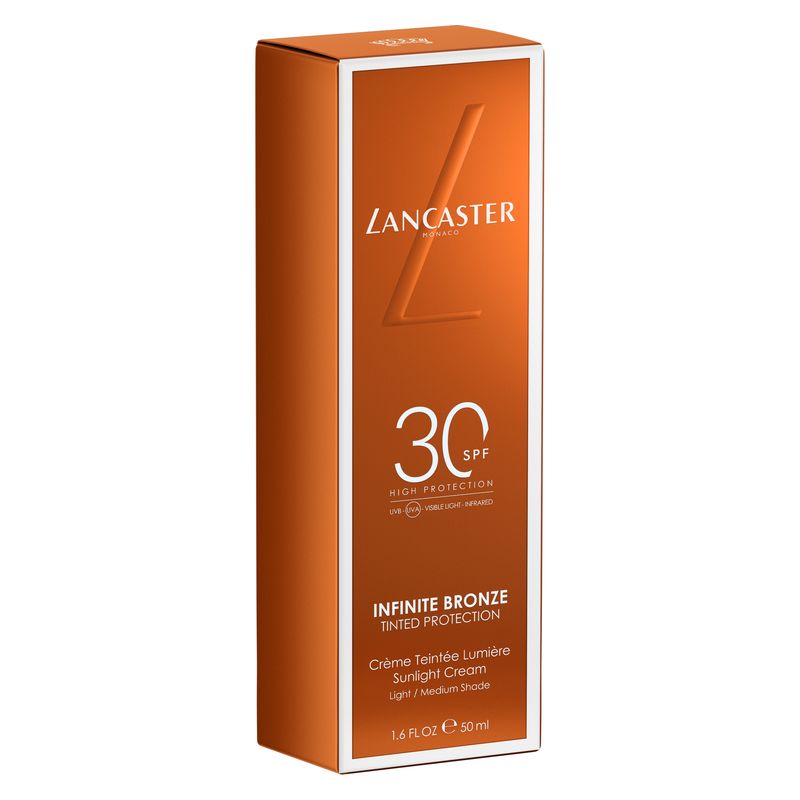 Lancaster INFINITE BRONZE TINTED PROCTECTION SPF 30 - SUNLIGHT CREAM - FONDOTINTA FLUIDO