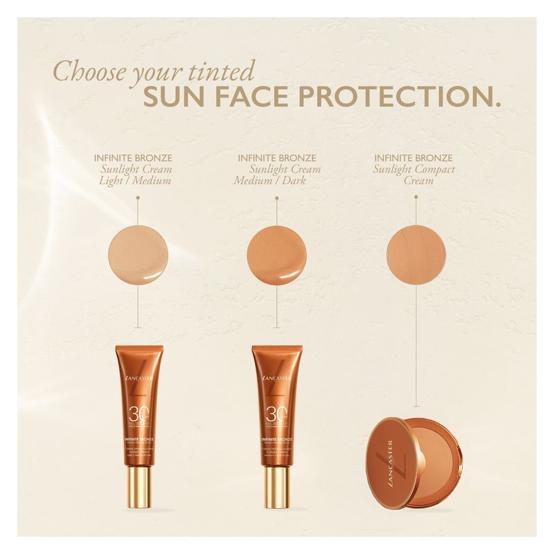 Lancaster Infinite Bronze Tinted Proctection Spf 30 - Sunlight Cream - Fondotinta Fluido