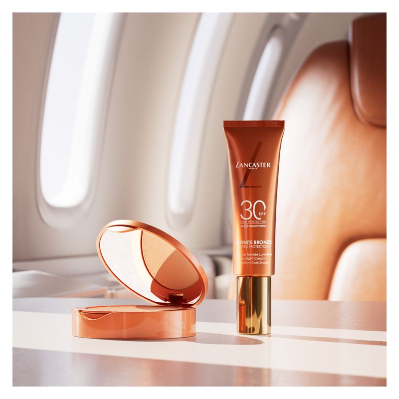 Lancaster Infinite Bronze Tinted Proctection Spf 30 - Sunlight Cream - Fondotinta Fluido