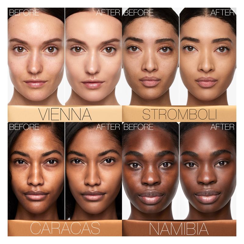 NARS Natural Radiant Longwear Foundation, Fondotinta Fluido, 30 ml, New Caledonia, Lunga Tenuta e Finish Radioso, Copertura da media a totale NARS Natural Radiant Longwear Foundation, Fondotinta Fluido, 30 ml, New Caledonia, Lunga Tenuta e Finish Radioso, Copertura da media a totale