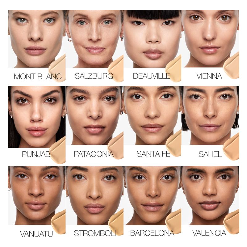 NARS Natural Radiant Longwear Foundation, Fondotinta Fluido, 30 ml, New Caledonia, Lunga Tenuta e Finish Radioso, Copertura da media a totale NARS Natural Radiant Longwear Foundation, Fondotinta Fluido, 30 ml, New Caledonia, Lunga Tenuta e Finish Radioso, Copertura da media a totale