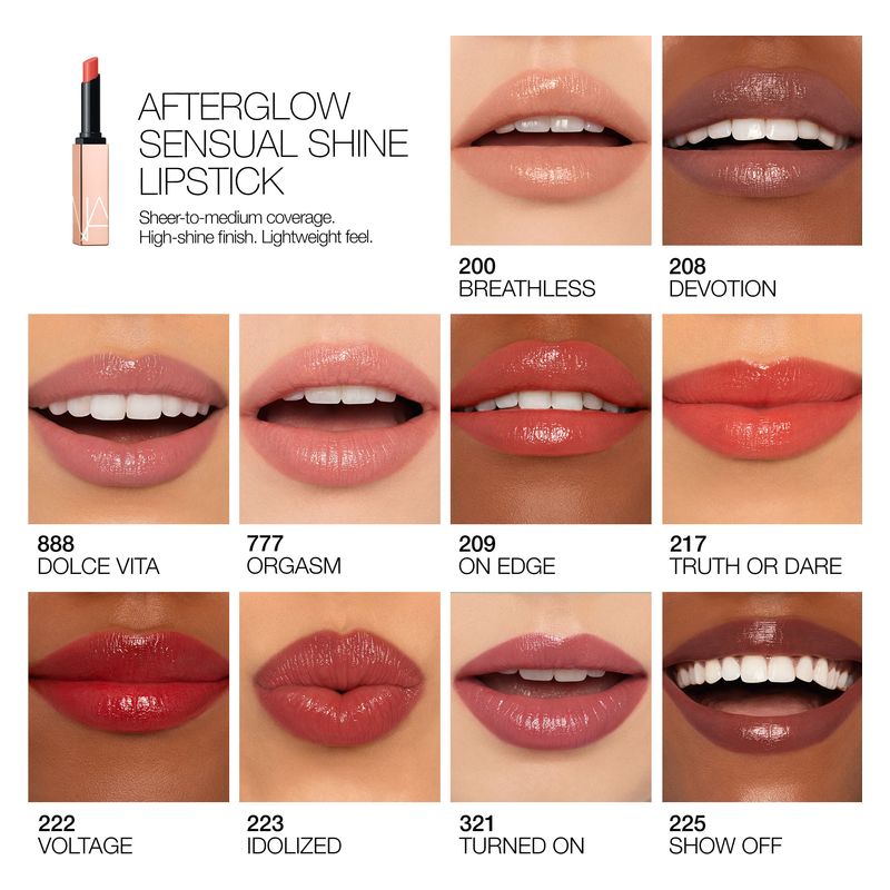 NARS Afterglow Sensual Shine Lipstick - Rossetto