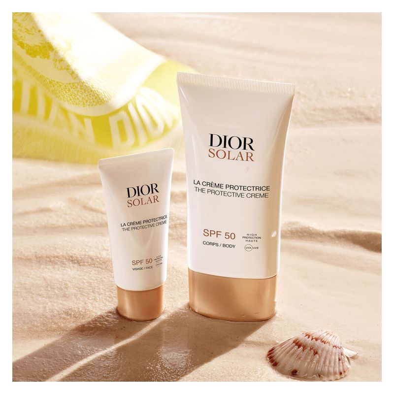 DIOR Solar La Crema Protettiva Corpo SPF 50, Crema Solare Unisex Idratante e Profumata, Protezione Elevata UVA/UVB, 150 ml