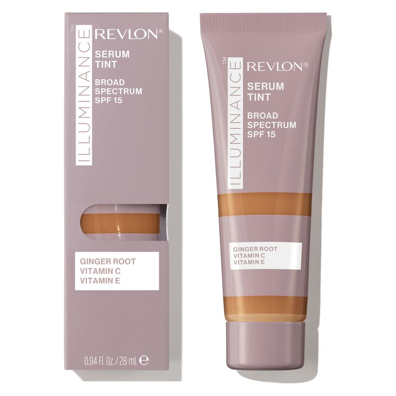 Revlon Illuminance Serum Tint, Fondotinta Siero Colorato SPF 15, 417 Warm Caramel, 28 ml, Copertura Leggera e Finitura Satinata, Idratante e Illuminante