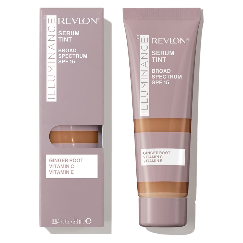 Revlon Illuminance Serum Tint, Fondotinta Siero Colorato SPF 15 Donna, 28 ml, 505 Rich Sand, Finish Satinato, Copertura Leggera e Naturale