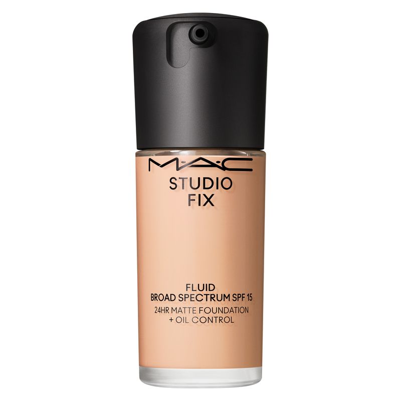 MAC Studio Fix Fluid, Fondotinta Fluido SPF 15 Soft-Matte, 30 ml, N 4.75, Lunga Tenuta 24 Ore, Coprenza Modulabile e Controllo del Sebo MAC Studio Fix Fluid, Fondotinta Fluido SPF 15 Soft-Matte, 30 ml, N 4.75, Lunga Tenuta 24 Ore, Coprenza Modulabile e Controllo del Sebo