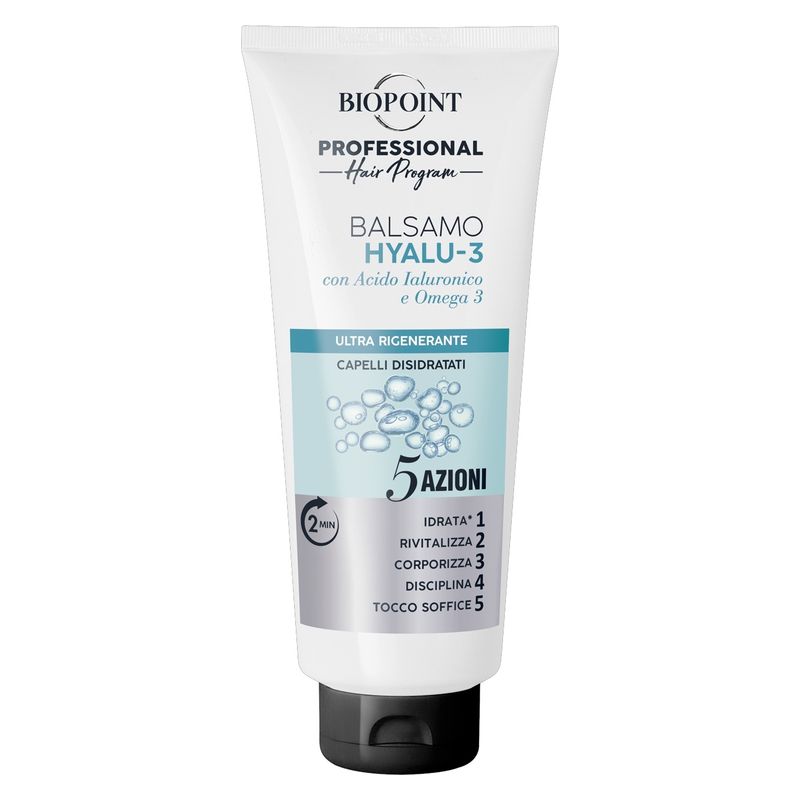 Biopoint PROFESSIONAL BALSAMO HYALU-3 - ULTRA RIGENERANTE CAPELLI DISIDRATATI