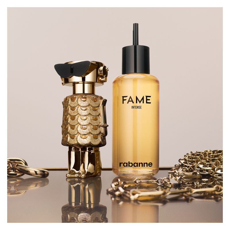 Rabanne Fame Intense, Eau de Parfum Ricarica Donna, 200 ml, Profumo Floreale Legnoso con Gelsomino, Incenso e Legno di Sandalo Rabanne Fame Intense, Eau de Parfum Ricarica Donna, 200 ml, Profumo Floreale Legnoso con Gelsomino, Incenso e Legno di Sandalo